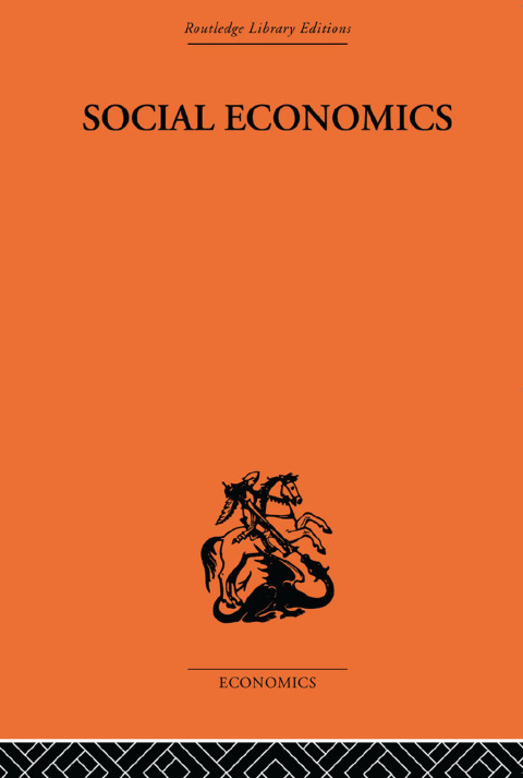Cover image for book Social Economics