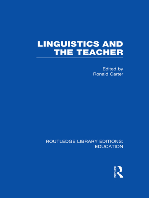 Cover image for book Linguistics and the Teacher