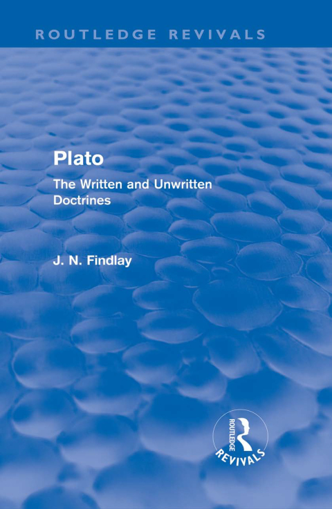 Cover image for book Plato (Routledge Revivals)