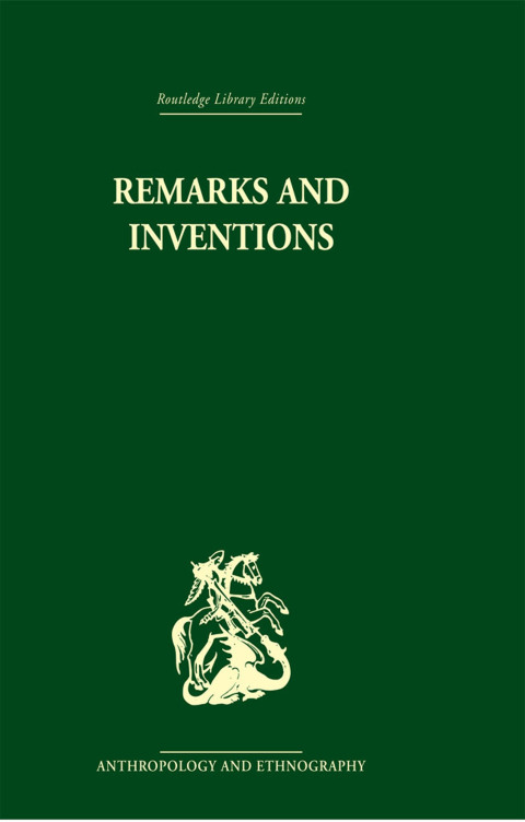 Cover image for book Remarks and Inventions
