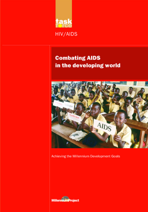 Cover image for book UN Millennium Development Library: Combating AIDS in the Developing World