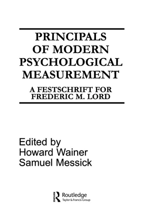 Cover image for book Principals of Modern Psychological Measurement