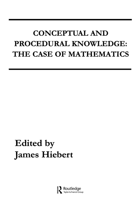 Cover image for book Conceptual and Procedural Knowledge