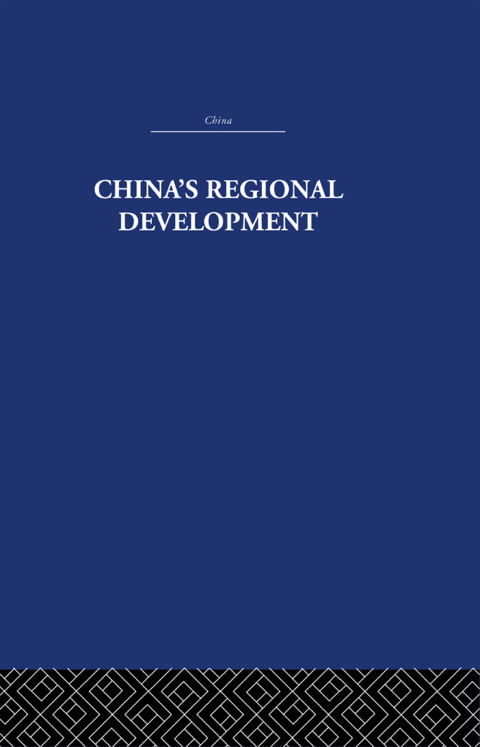 China's Regional Development 