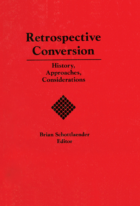 Cover image for book Retrospective Conversion