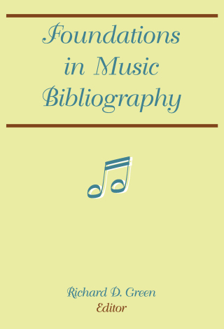 Foundations in Music Bibliography
