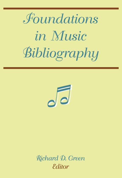 Cover image for book Foundations in Music Bibliography