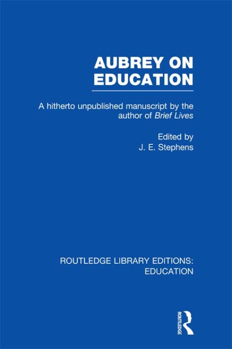 Cover image for book Aubrey on Education