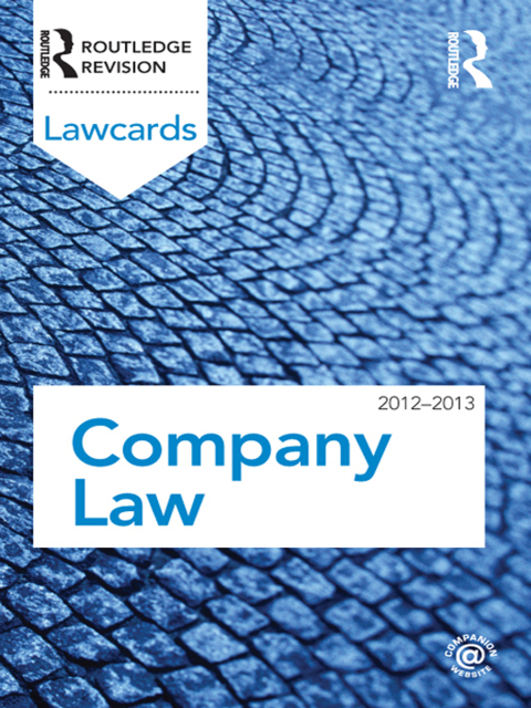 Cover image for book Company Lawcards 2012-2013