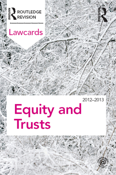 Cover image for book Equity and Trusts Lawcards 2012-2013