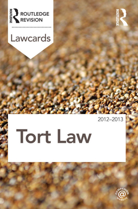 Cover image for book Tort Lawcards 2012-2013