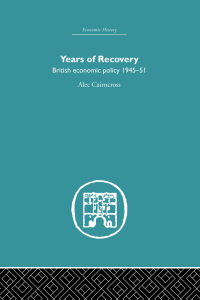 Cover image: Years of Recovery 1st edition 9780415852210