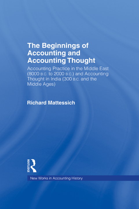 Cover image for book The Beginnings of Accounting and Accounting Thought