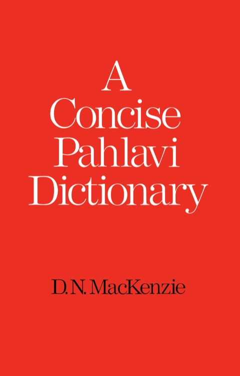 Cover image for book A Concise Pahlavi Dictionary