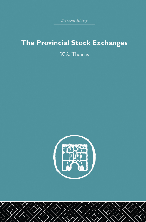 Cover image for book Provincial Stock Exchanges