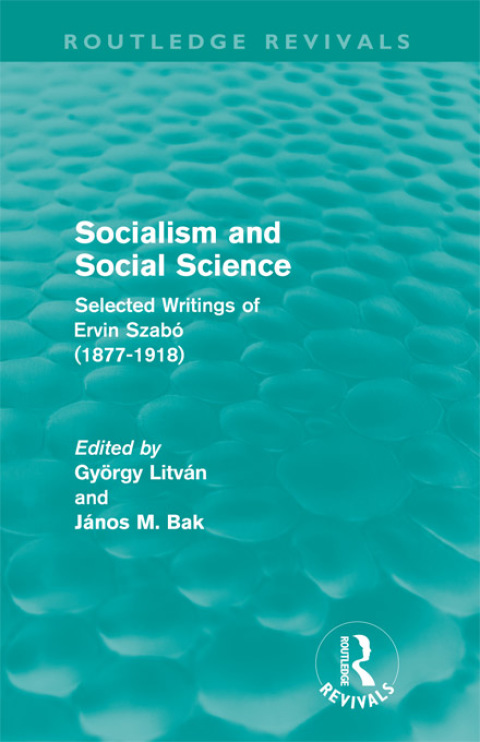 Cover image for book Socialism and Social Science (Routledge Revivals)