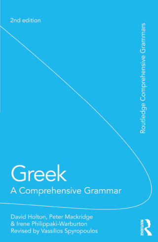 Greek: A Comprehensive Grammar of the Modern Language