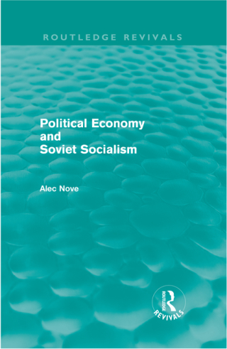 Political Economy and Soviet Socialism (Routledge Revivals)