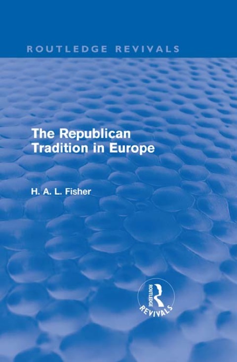 Cover image for book The Republican Tradition in Europe