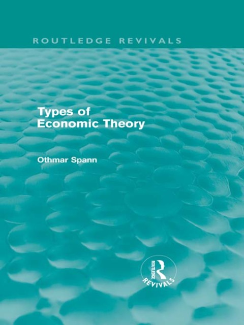 Cover image for book Types of Economic Theory
