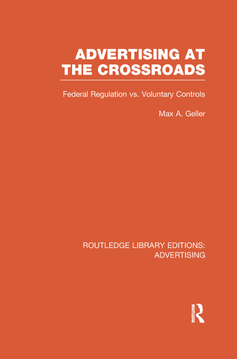 Cover image for book Advertising at the Crossroads (RLE Advertising)