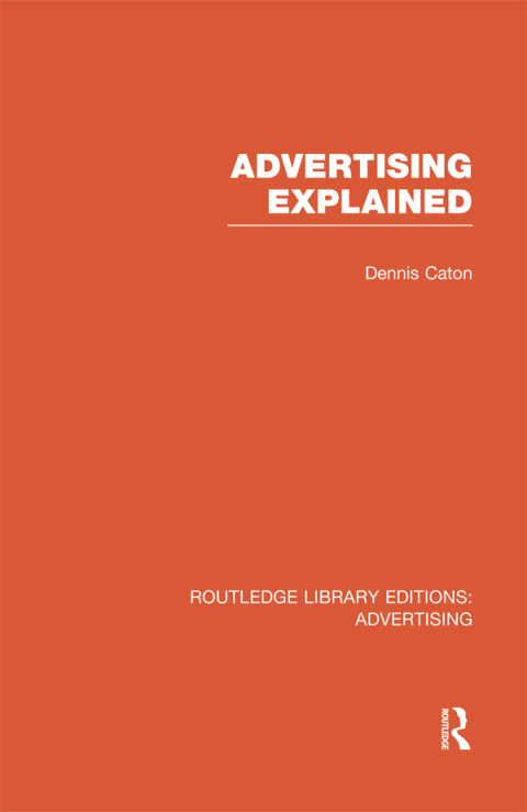 Cover image for book Advertising Explained