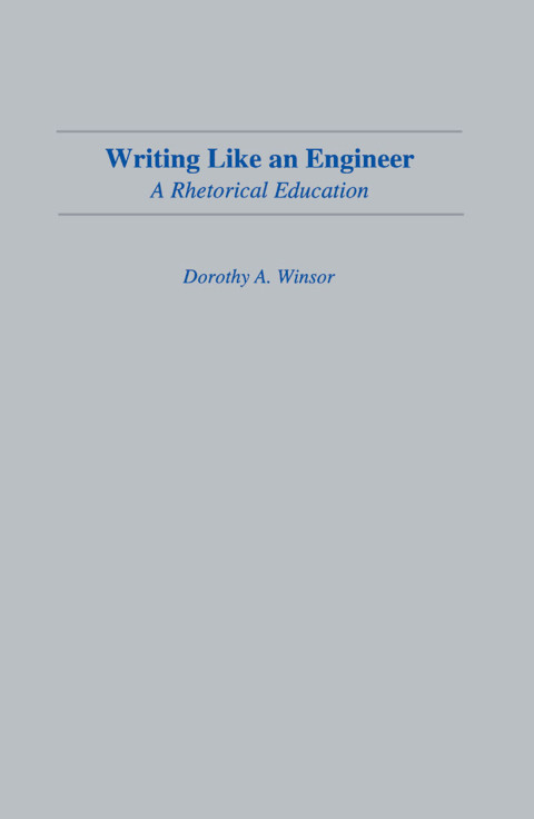 Cover image for book Writing Like An Engineer