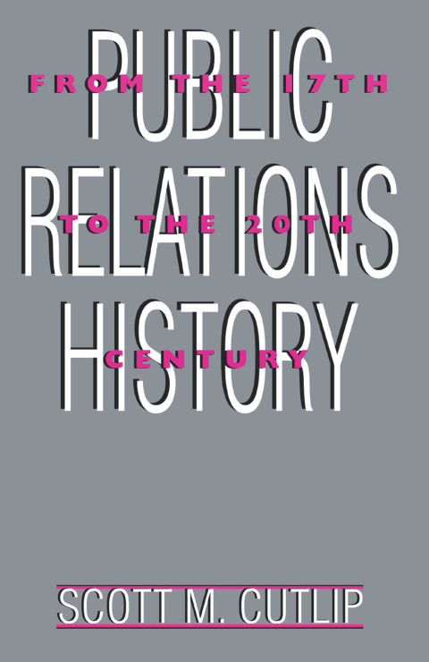 Cover image for book Public Relations History