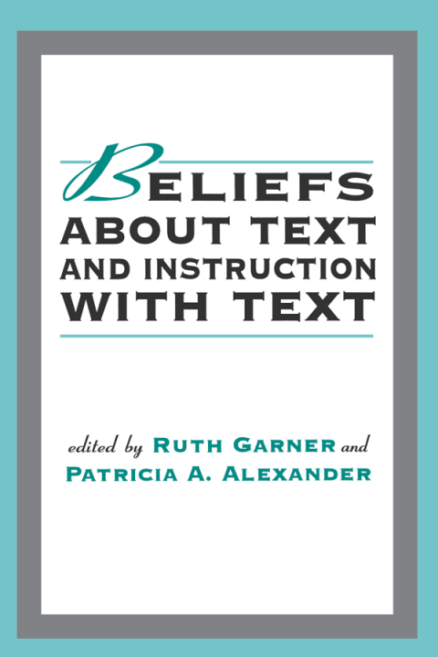 Cover image for book Beliefs About Text and Instruction With Text