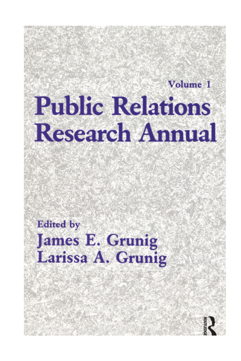 Cover image for book Public Relations Research Annual