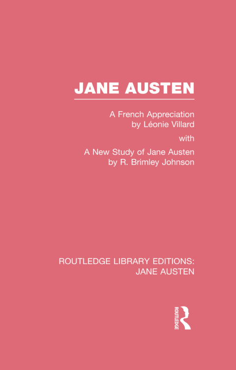 Cover image for book Jane Austen (RLE Jane Austen)