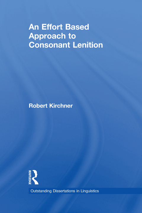 Cover image for book An Effort Based Approach to Consonant Lenition