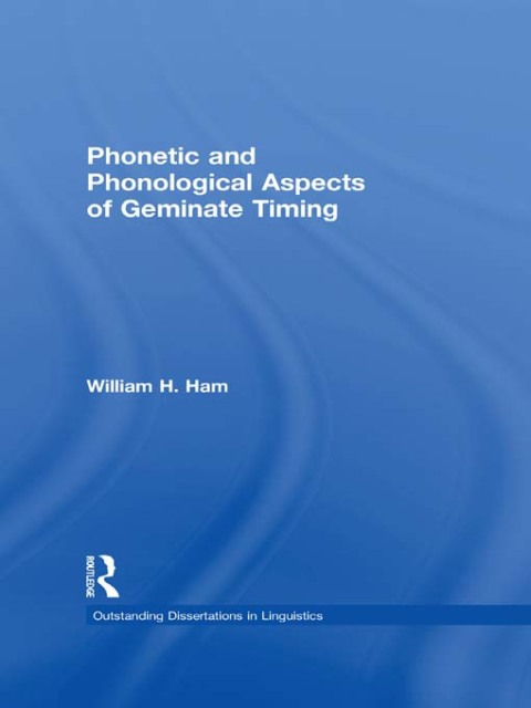 Cover image for book Phonetic and Phonological Aspects of Geminate Timing