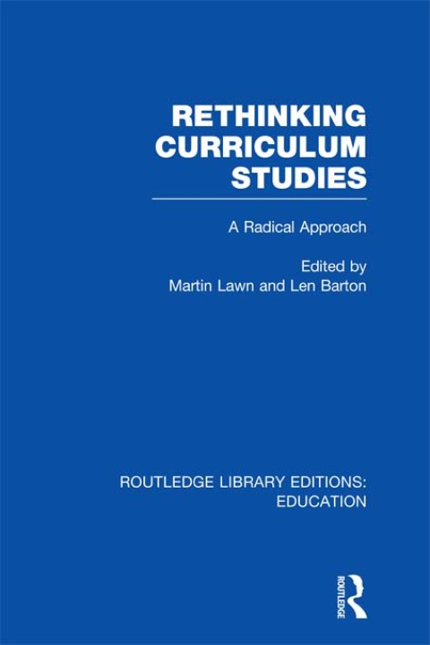 Cover image for book Rethinking Curriculum Studies