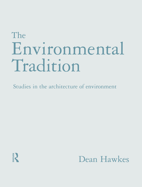 Cover image for book The Environmental Tradition