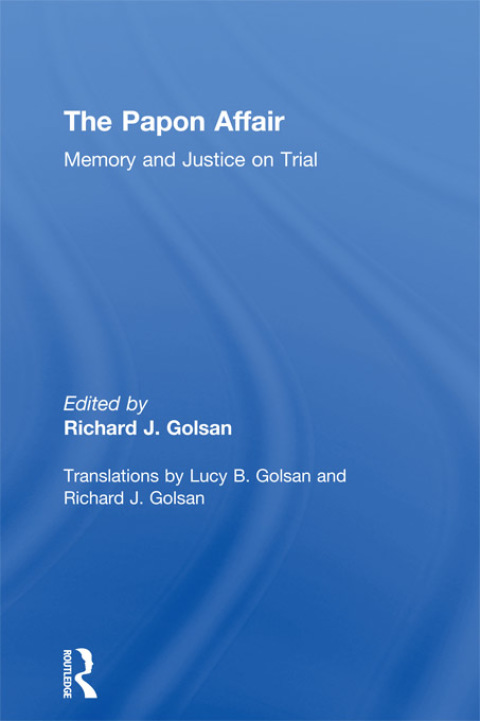 Cover image for book The Papon Affair