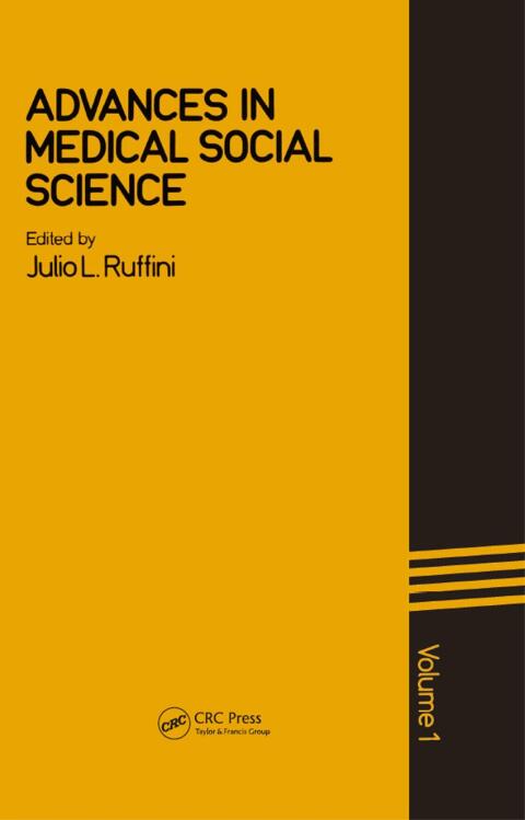 Cover image for book Advances In Medical Social Sciences