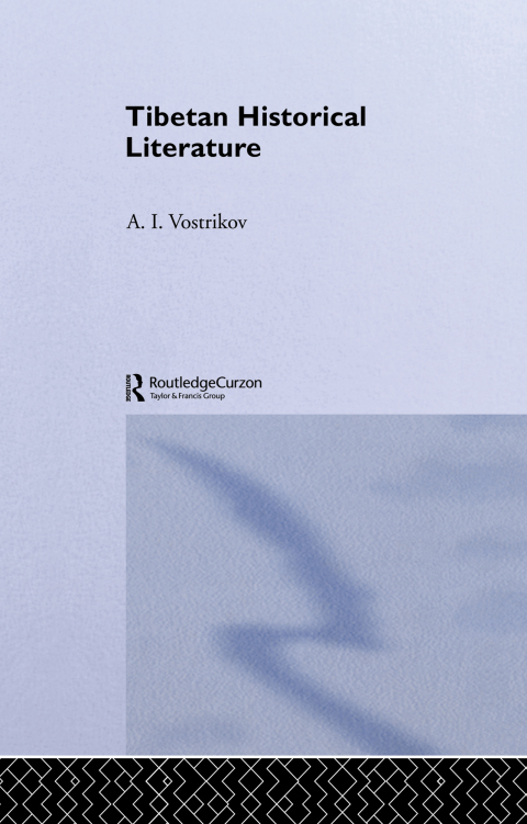 Cover image for book Tibetan Historical Literature