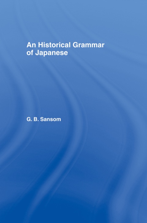 Cover image for book Historical Grammar of Japanese