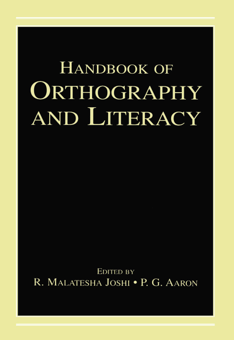 Cover image for book Handbook of Orthography and Literacy