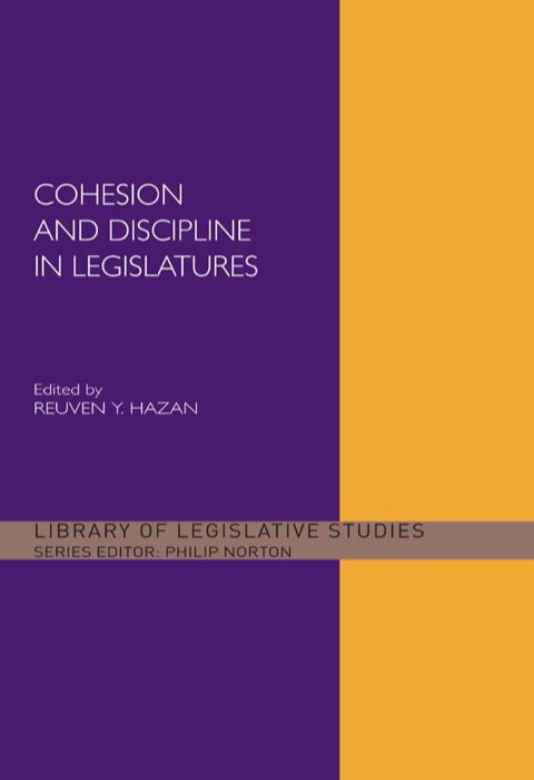 Cover image for book Cohesion and Discipline in Legislatures