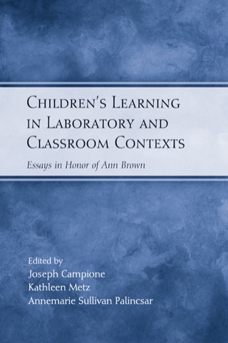 Children's Learning in Laboratory and Classroom Contexts
