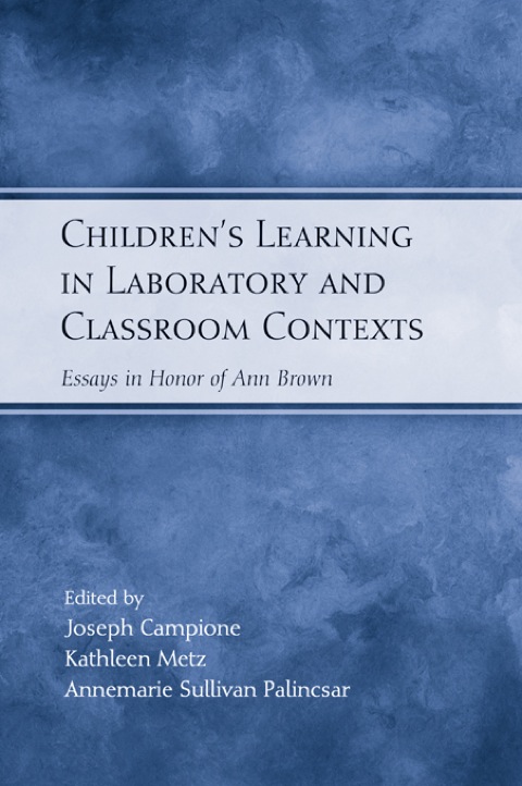Cover image for book Children's Learning in Laboratory and Classroom Contexts