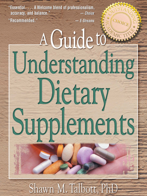 Cover image for book A Guide to Understanding Dietary Supplements