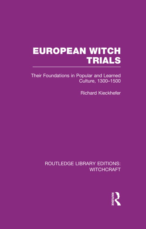 Cover image for book European Witch Trials (RLE Witchcraft)