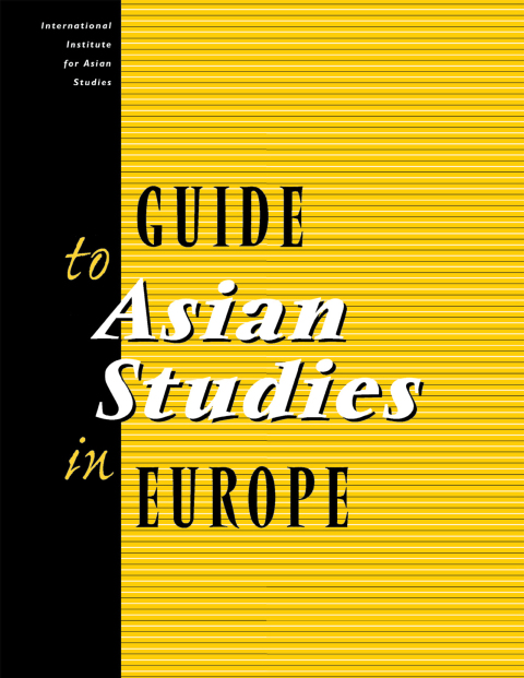 Guide to Asian Studies in Europe 