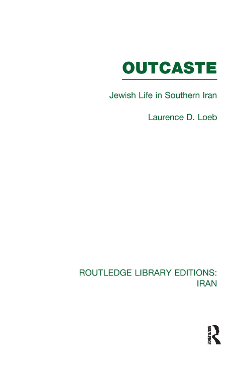 Cover image for book Outcaste (RLE Iran D)