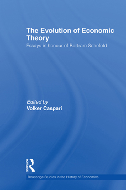 Cover image for book The Evolution of Economic Theory