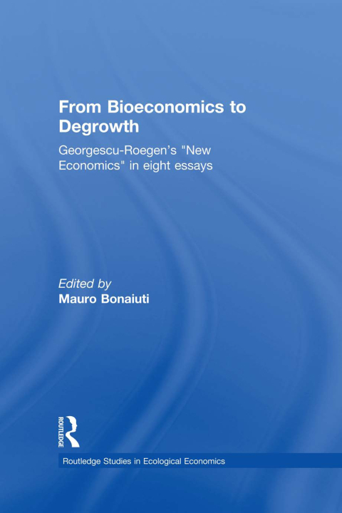 Cover image for book From Bioeconomics to Degrowth