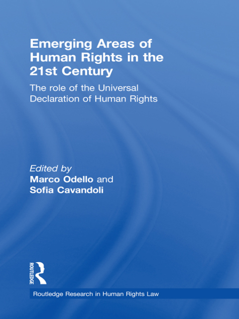 Cover image for book Emerging Areas of Human Rights in the 21st Century